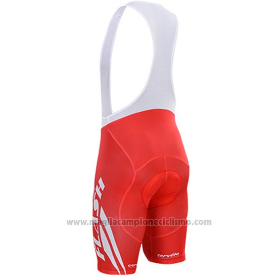 Abbigliamento Ciclismo To The Fore Rosso e Bianco Manica Corta e Salopette